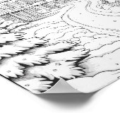 Kersttijd Kleurend Poster (Hoek)