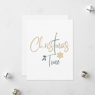 Kersttijd mooi design - Gepersonaliseerd kaart