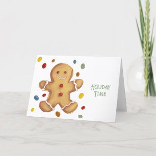 Kersttijd Snoepgoed Feestdagen Kaart