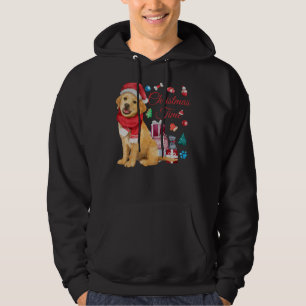 Kersttijd voor Cute Golden Retriever Hoodie