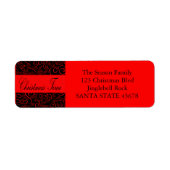 kersttijdlabel etiket (Voorkant)