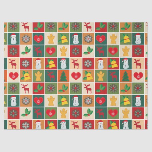 kersttijdpapier tissuepapier (Voorkant)