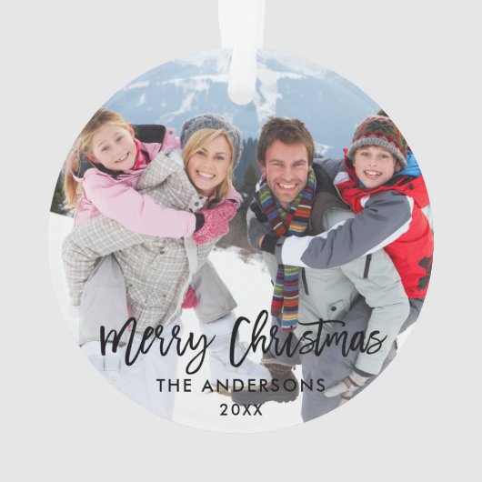 Kersttijdreeks voor penseel script - White Ribbon Ornament (achterkant)