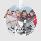 Kersttijdreeks voor penseel script - White Ribbon Ornament (voorkant)