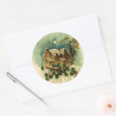 Kersttijdsticker Ronde Sticker (Envelop)