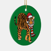 Kersttijger Keramisch Ornament (Rechts)