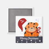 Kersttijger Magneet (Voorkant / Achterkant)