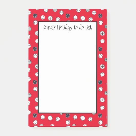 kersttingle bells persoonlijke post-it notities post-it® notes (Voorkant)