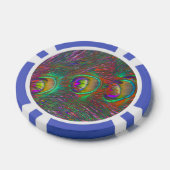 kersttinsel Peacock Feathers Poker Chips (Enkel)