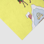 kersttissue Paper North Pole Santa Tissuepapier (Detail)