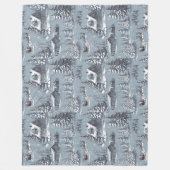 kersttoilet fleece deken (Voorkant)