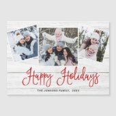 kersttong 3-fotografische kaart (Voorkant)