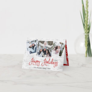 kersttong Birch Bark 3 PHOTO Greep Feestdagen Kaart