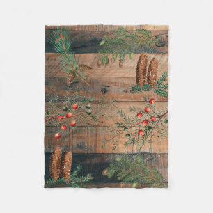 kersttong naaldbomen Pijnhout Fleece Deken