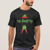 Kersttop Shelf Elf, T-shirt met: Closs (Voorkant)