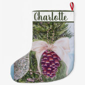 kersttouw grote kerstsok (Achterkant)