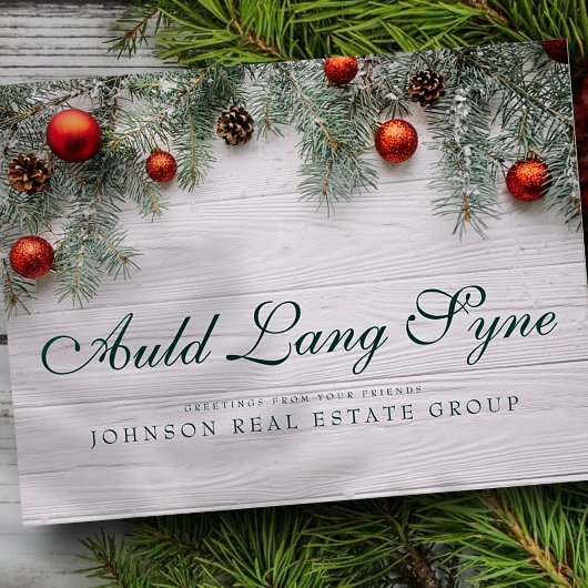 kersttouwen | Auld Lang Syne Greeting Briefkaart