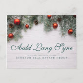 kersttouwen | Auld Lang Syne Greeting Briefkaart (Voorkant)