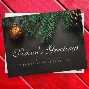 kersttouwen Groeten van het seizoen Briefkaart