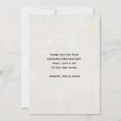 Kersttrailer Camper Outdoorsy Thema Bedankkaart (Achterkant)