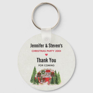 Kersttrailer Camper Outdoorsy Thema Sleutelhanger