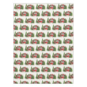 Kersttrailer Camper Outdoorsy Thema Tafelkleed (Voorkant)