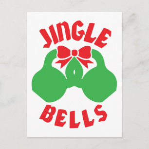 kersttraining Jingle "Kettle Bells" Feestdagenkaart