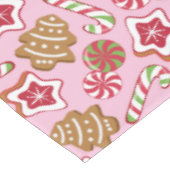 Kersttraktaties - roze tafelkleed (Gekanteld)