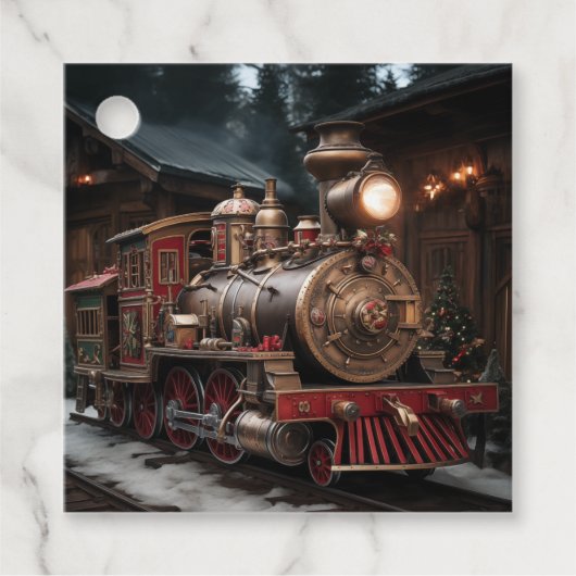 Kersttrein Bedankjes Labels (Voorkant)