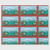 Kersttrein Cadeaupapier (Vlak)