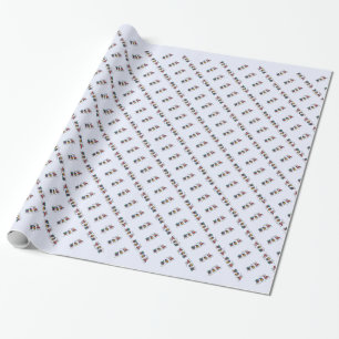 Kersttrein Cadeaupapier