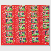 Kersttrein Cadeaupapier (Vlak)