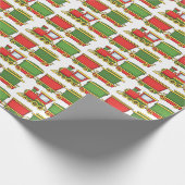 Kersttrein Cadeaupapier (Hoek)