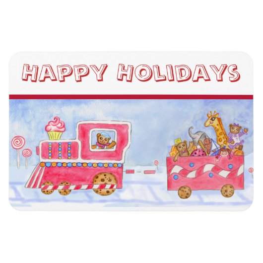 Kersttrein Flexi Magneet (Horizontaal)