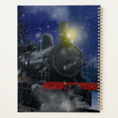 Kersttrein in de sneeuw planner (Achterkant)