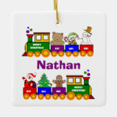 Kersttrein Keramisch Ornament (Voorkant)