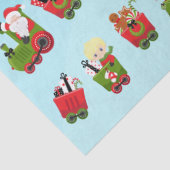 Kersttrein met balletjesritje tissuepapier (Detail)