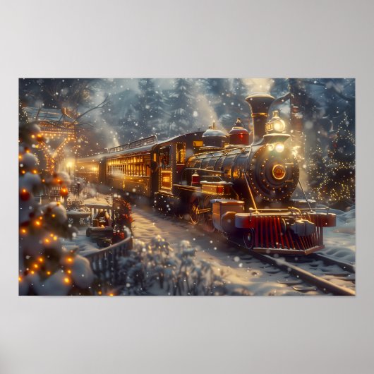 Kersttrein Poster (Voorkant)
