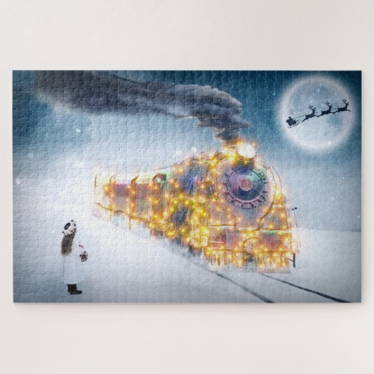 Kersttrein Puzzle Legpuzzel (Horizontaal)