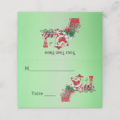 Kersttrein Snoep Wielen Groen (Buitenkant ongevouwen)