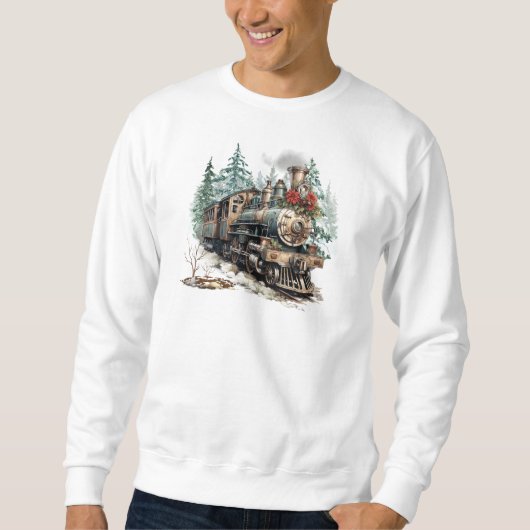 Kersttrein Sweatshirt (Voorkant)