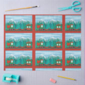 Kersttrein Tissuepapier (Craft)