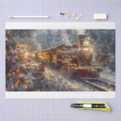 Kersttrein Tissuepapier (Craft)