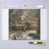 Kersttrein Tissuepapier (Craft)