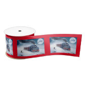 Kersttrein voor middernacht met meisje en Kerstman Lint (Spoel)