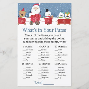 Kersttrein Wat zit er in je handtas?