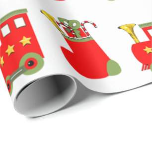 Kersttreinen Cadeaupapier