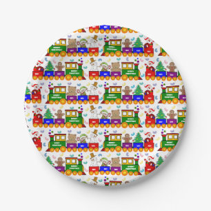 Kersttreinpatroon Papieren Bordje
