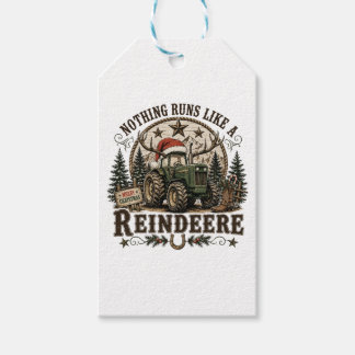 Kersttrekker Rendier Cadeaulabel