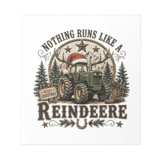 Kersttrekker Rendier Notitieblok